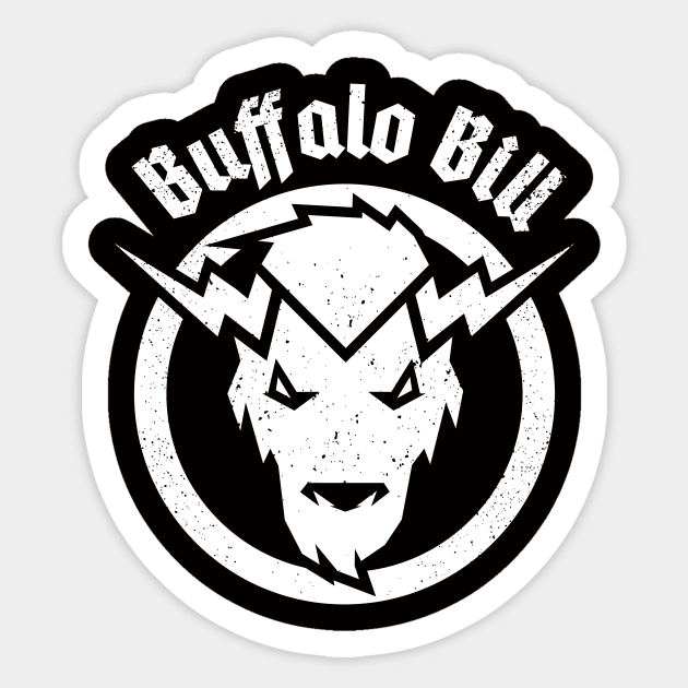 Buffalo Bill Primary Design (White) Sticker by BuffaloBillBand